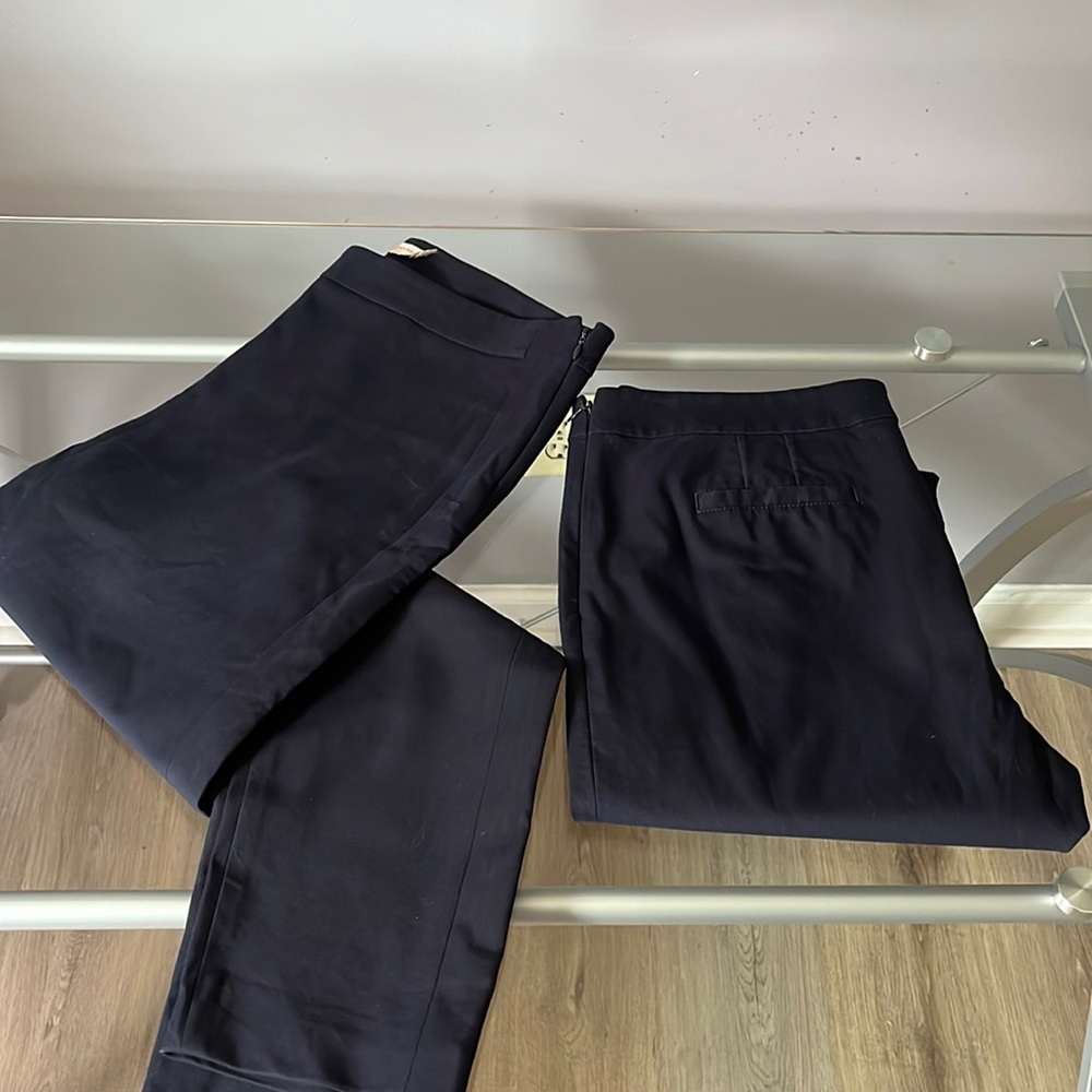 Tory Burch navy bundle pants. Size 10 and 12